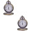 2Pcs Bronze Coffee Quartz Chain Pocket Watch Retro Style Accessory 6