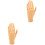2Pcs Lifelike Brown Simulated Hand for Acrylic Nail Practice 5