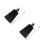 2Sets Ergonomic Black Cowbell with Stick Music Supply for Drum Sets 9