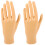 2Pcs Lifelike Brown Simulated Hand for Acrylic Nail Practice 4