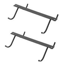 8Pcs Stainless Steel Mug Holders Black Under Cabinet Coffee Cup Racks