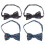 4Pcs Pre-Tied Adjustable Kids Bow Ties Polyester Multi- 2