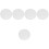 5Pcs Silver Cake Drum Cake Plate Round for Home Baking 5