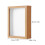 2Pcs Wooden Keepsake Box Flower Pressed Frame Khaki Display Holder 8