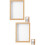 2Pcs Wooden Keepsake Box Flower Pressed Frame Khaki Display Holder 7