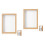 2Pcs Wooden Keepsake Box Flower Pressed Frame Khaki Display Holder 4