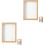 2Pcs Wooden Keepsake Box Flower Pressed Frame Khaki Display Holder 3