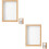 2Pcs Wooden Keepsake Box Flower Pressed Frame Khaki Display Holder 6