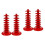 4Pcs Stable Red PP Lollipop Holder Multi-Layer Display Stand 6