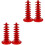 4Pcs Stable Red PP Lollipop Holder Multi-Layer Display Stand 5