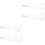 4Pcs Wall Mounted Acrylic Rack Transparent Storage Shelf 3