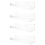 4Pcs Wall Mounted Acrylic Rack Transparent Storage Shelf 5