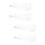 4Pcs Wall Mounted Acrylic Rack Transparent Storage Shelf 7