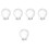 5Pcs Clear Crystal Balls 3D System Model for Home Decor 4