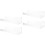 4Pcs Wall Mounted Acrylic Rack Transparent Storage Shelf 4