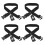 2Sets Black Suitcase Packing Strap Set with Tags for Secure Travel 8