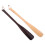 4Pcs Solid Wood Standing Shoe Horn Long Handle for Seniors Multi-Color 3
