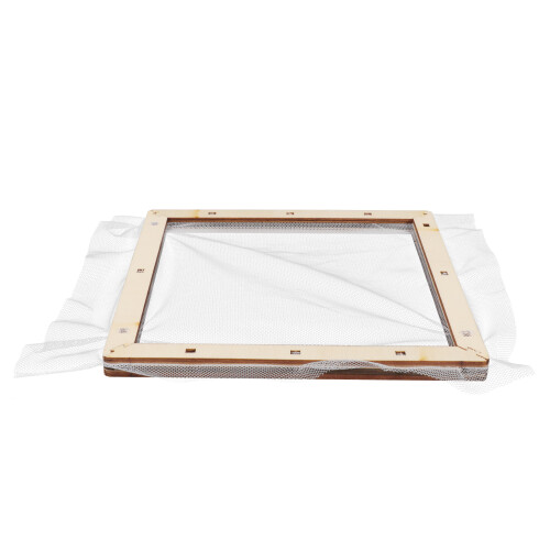 2Pcs Compact Wooden Paper Making Frame with Mesh Screen for DIY Crafts 1
