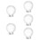 5Pcs Clear Crystal Balls 3D System Model for Home Decor 10