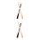 4Pcs Solid Wood Standing Shoe Horn Long Handle for Seniors Multi-Color 7