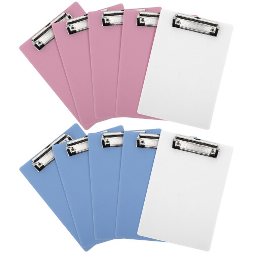 20Pcs Plastic A5 Clip Boards Paper Holder with Rounded Edges