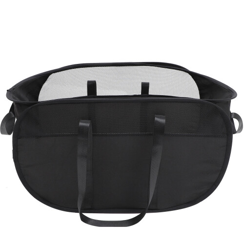 3Pcs Collapsible Laundry Hamper Black Storage Basket