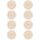 8Pcs Hollow Pattern Wooden Thread Winding Plate for Sewing 9