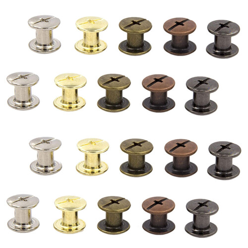 300Sets Assorted Color Rivets Kit Double-Sided for DIY Repairs