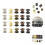 300Sets Assorted Color Rivets Kit Double-Sided for DIY Repairs 9