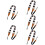 5Pcs Cotton Ukulele Shoulder Strap Adjustable Multi-Color Belt 9