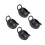 4Pcs Black Small Ceramic Milk Container Creamer Pitcher Set 6