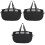 3Pcs Collapsible Laundry Hamper Black Storage Basket 4