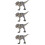 4Pcs Educational Dinosaur Toys Green Plastic Simulation Animal Statues 8