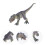 4Pcs Educational Dinosaur Toys Green Plastic Simulation Animal Statues 9