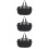 3Pcs Collapsible Laundry Hamper Black Storage Basket 7