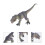4Pcs Educational Dinosaur Toys Green Plastic Simulation Animal Statues 10