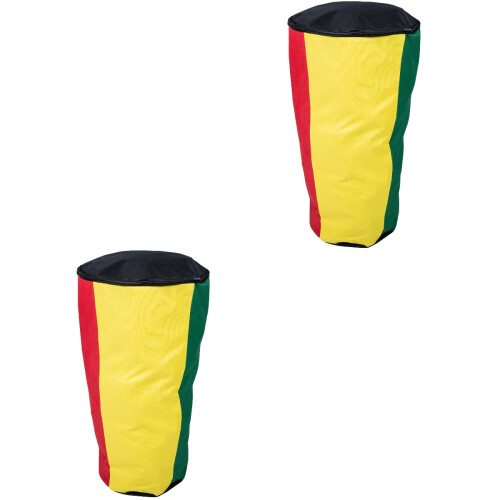 2Pcs Assorted Color Oxford Cloth Waterproof Drum Storage Bag 2