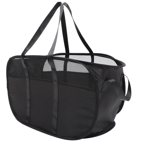 3Pcs Collapsible Laundry Hamper Black Storage Basket 1