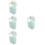 4Pcs Formula Holder for Travel PP Silicone Moisture Proof 9