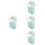 4Pcs Formula Holder for Travel PP Silicone Moisture Proof 8