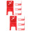 8Pcs Sturdy Iron Fire Extinguisher Mount Red Wall Holder for Home 9