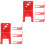 8Pcs Sturdy Iron Fire Extinguisher Mount Red Wall Holder for Home 5