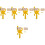 5Sets Paint Roller Wall Brush Kit Yellow for Home Surface Painting 4