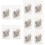 500Pcs Multi Color LED Strip Light Clips ABS Plastic Fixing Fasteners 10