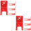 8Pcs Sturdy Iron Fire Extinguisher Mount Red Wall Holder for Home 8