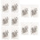 500Pcs Multi Color LED Strip Light Clips ABS Plastic Fixing Fasteners 11
