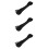 3Pcs Black Core Paracord Reliable Camping Hiking Rope 8