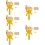 5Sets Paint Roller Wall Brush Kit Yellow for Home Surface Painting 11