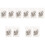 500Pcs Multi Color LED Strip Light Clips ABS Plastic Fixing Fasteners 3