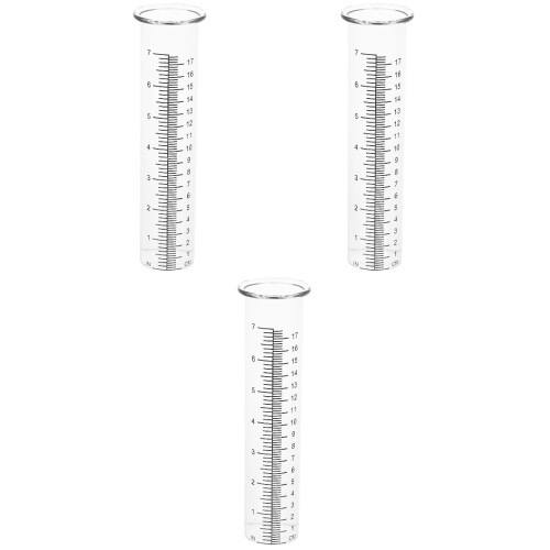 6Pcs Practical Transparent Rain Gauge Tool for Climate and Meteorology 2